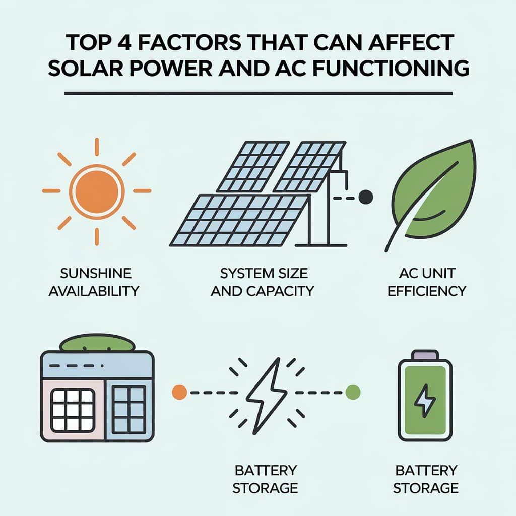 Solar panels for AC