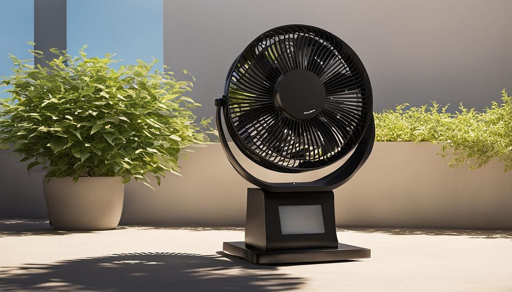 Solar-powered fan