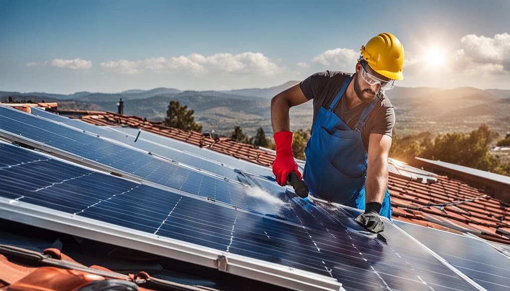 solar panel maintenance