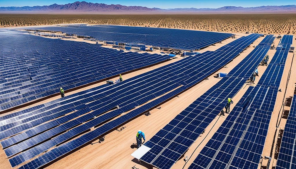 solar plant installation