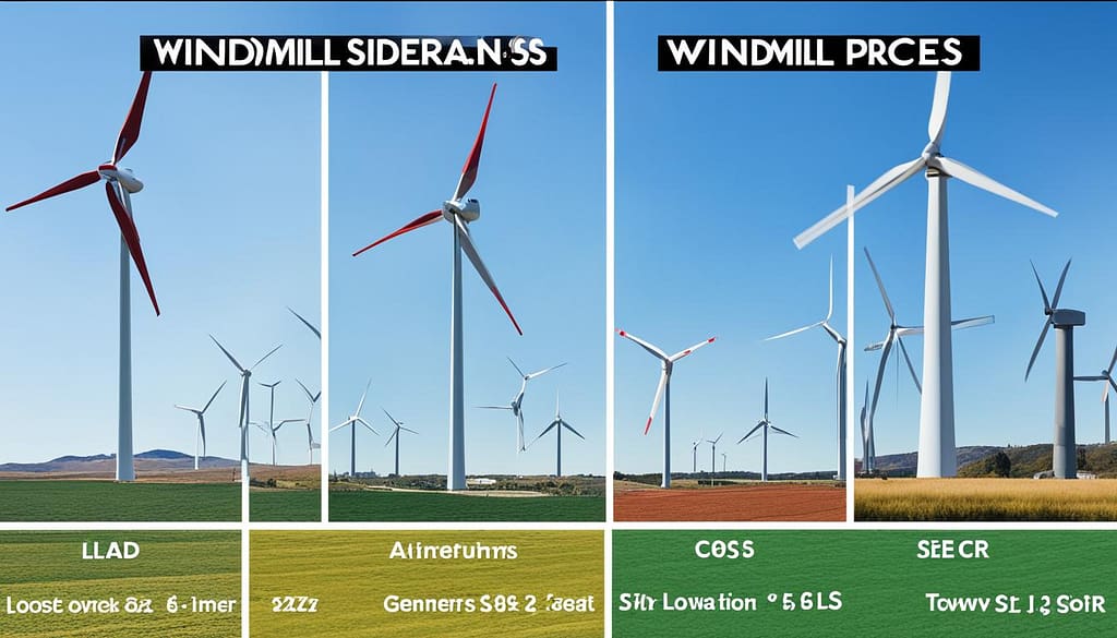 Windmill price comparison