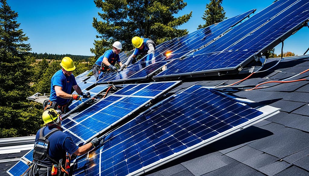 solar panel installation